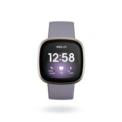 Prekė su pažeidimu.Fitbit Versa 3 Thistle/Soft Gold kaina ir informacija | Prekės su pažeidimu | pigu.lt