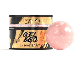 Nagų gelis Makear, GG26 Glitter Nude, 50 ml kaina ir informacija | Nagų lakai, stiprintojai | pigu.lt