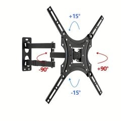 '1 vnt full motion metalinio televizoriaus monitoriaus sieninis laikiklis' kaina ir informacija | Įrankių dėžės, laikikliai | pigu.lt