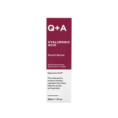 Q+A - Hialurono rūgšties veido serumas, 30 ml - drėkinamasis veido serumas su hialurono rūgštimi kaina ir informacija | Veido aliejai, serumai | pigu.lt