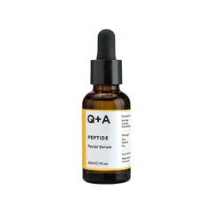 Q+A - Peptidinis veido serumas, 30 ml - atgaivinantis serumas su peptidais kaina ir informacija | Veido aliejai, serumai | pigu.lt