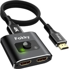 Разветвитель Fokky HDMI 4K 60 Гц цена и информация | Адаптеры, USB-разветвители | pigu.lt