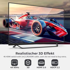 Разветвитель Fokky HDMI 4K 60 Гц цена и информация | Адаптеры, USB-разветвители | pigu.lt