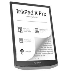 Товар с повреждением. Электронная книга|POCKETBOOK|InkPad X Pro|10.3 |1872x1404|1xUSB-C|Беспроводная локальная сеть|Bluetooth|Серая|PB1040D-M-WW цена и информация | Товары с повреждениями | pigu.lt