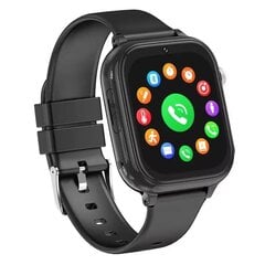 Vaikiškas išmanusis laikrodis Happyjoe QSmart Black, 4G, video call + dvi apyrankės kaina ir informacija | Išmanieji laikrodžiai (smartwatch) | pigu.lt