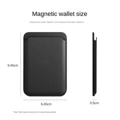 Magsafe odinis piniginės dėklas Magnetinis prabangus telefono maišelio dangtelis telefono kortelės dėklas, skirtas Apple iPhone 15 14 13 12 11 Pro Max Plus цена и информация | Аксессуары для телефонов | pigu.lt