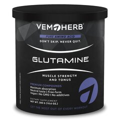 Glutaminas VemoHerb Glutamine, 300g kaina ir informacija | Glutaminas | pigu.lt