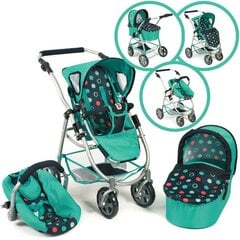 Doll Stroller EMOTION All IN  3 in 1 (Menta) цена и информация | Игрушки для девочек | pigu.lt