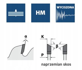 ITA TOOLS MEDIENOS IR FANEROS PJŪKLAS 250X30X48Z / KRYŽMINIS PJOVIMAS kaina ir informacija | Pjūklai, pjovimo staklės | pigu.lt