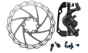 Комплект: тормоз механический дисковый, задний, 160мм, Saccon цена и информация | Другие запчасти для велосипеда | pigu.lt