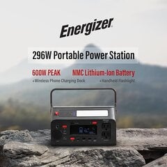 Energizer PPS300W2 Nešiojamoji maitinimo stotis kaina ir informacija | Maitinimo šaltiniai | pigu.lt