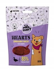 Mr. Bandit Hearts antienos širdelės, 80 g x 6 vnt. kaina ir informacija | Skanėstai šunims | pigu.lt