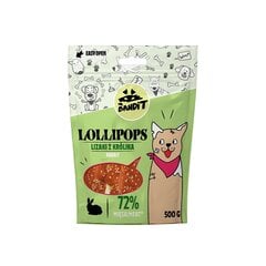 Mr. Bandit Lollipops ledinukai su triušiena, 500 g kaina ir informacija | Skanėstai šunims | pigu.lt