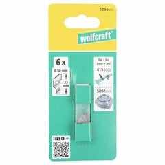 WOLFCRAFT KEIČIAMOSIOS 22 mm peiliai, skirti lenkimo mašinai WF5892000 kaina ir informacija | Orapūtės | pigu.lt