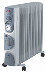 VOLTENO ALYVOS RADIATORIUS 15-RIB TURBO + LAIKMATIS 2500W + 400W kaina ir informacija | Ventiliatoriai | pigu.lt