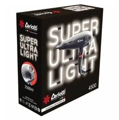 Фен Ceriotti ULTRA LIGHT 4500 BLACK 2500 Вт - легкий и эргономичный прибор цена и информация | Фены | pigu.lt