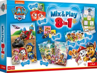 TREFL PAW PATROL 8in1 Mix&play набор настольных игр цена и информация | Песочницы, песок | pigu.lt