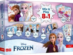 TREFL FROZEN 8in1 Mix&play набор настольных игр цена и информация | Песочницы, песок | pigu.lt