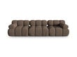 Modulinė sofa Micadoni Bellis, 282x94x64 cm, ruda kaina ir informacija | Sofos | pigu.lt