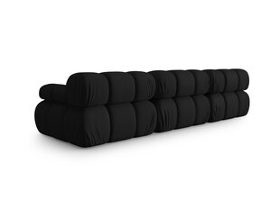 Modulinė sofa Micadoni Bellis, 282x94x64 cm, juoda kaina ir informacija | Sofos | pigu.lt