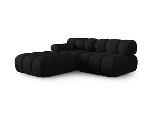 Modulinė sofa Micadoni Bellis, 282x94x64 cm, juoda kaina ir informacija | Sofos | pigu.lt