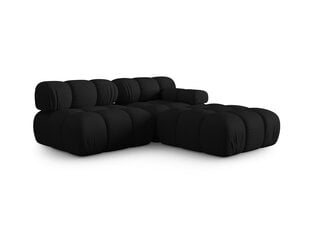 Modulinė sofa Micadoni Bellis, 282x94x64 cm, juoda kaina ir informacija | Sofos | pigu.lt