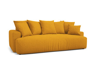 Sofa Micadoni Bette, 221x104x93 cm, geltona kaina ir informacija | Sofos, sofos-lovos | pigu.lt