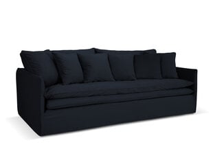 Sofa Micadoni Boho, 223x106x89 cm, juoda kaina ir informacija | Sofos | pigu.lt