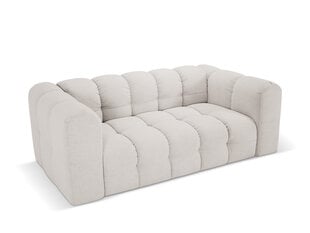 Sofa Micadoni Mellow, 193x106x75 cm, balta/pilka kaina ir informacija | Sofos | pigu.lt