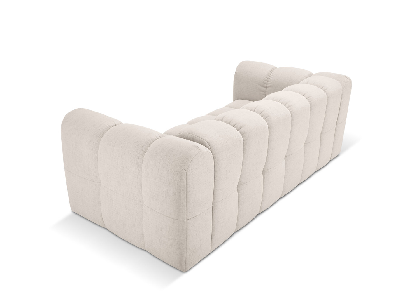 Sofa Micadoni Mellow, 220x106x75 cm, balta kaina ir informacija | Sofos | pigu.lt