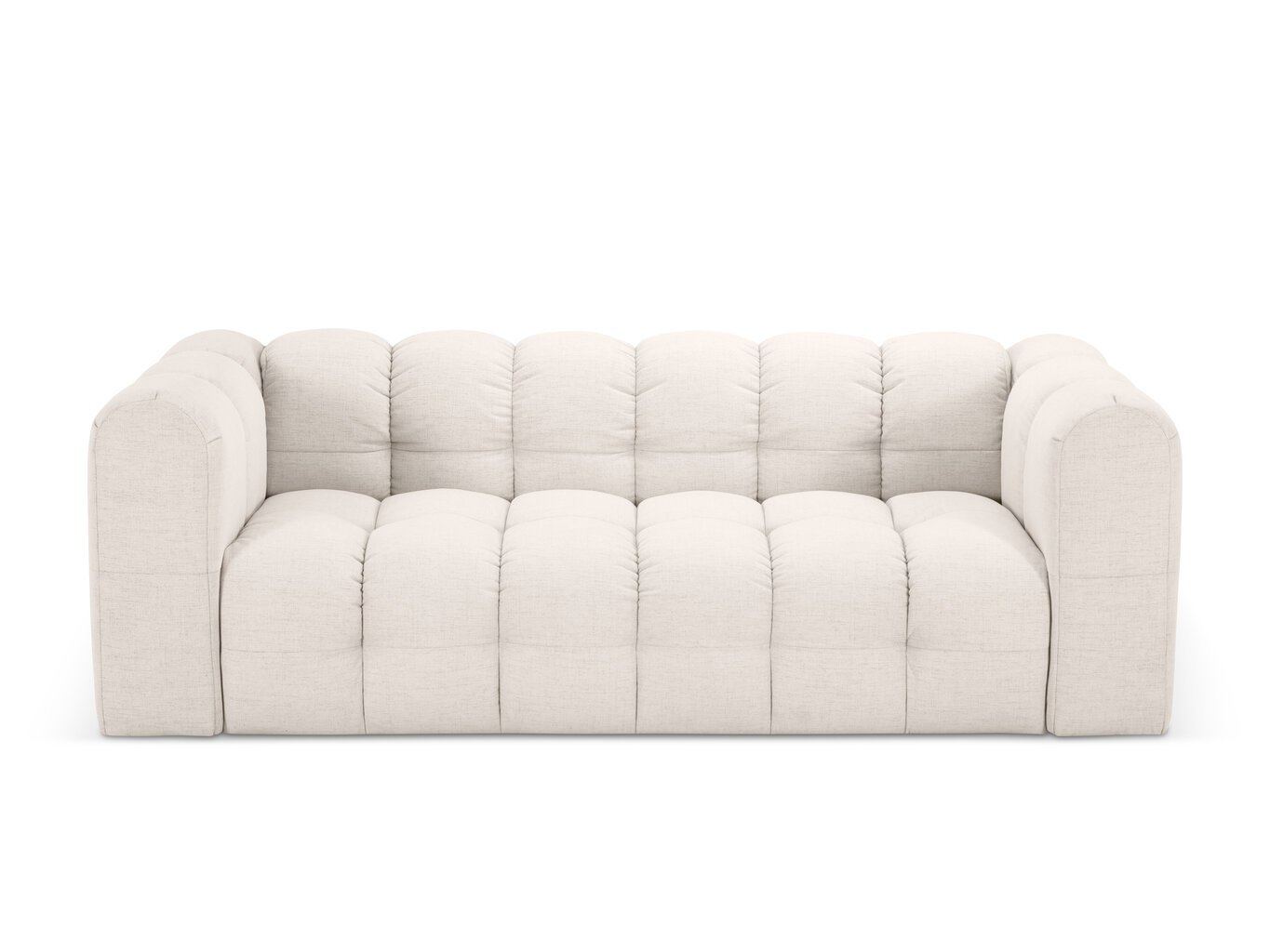 Sofa Micadoni Mellow, 220x106x75 cm, balta kaina ir informacija | Sofos | pigu.lt