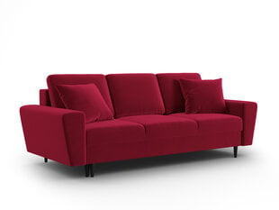 Sofa-lova Micadoni Moghan, 235x100x88 cm, raudona kaina ir informacija | Sofos | pigu.lt