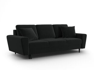 Sofa-lova Micadoni Moghan, 235x100x88 cm, juoda kaina ir informacija | Sofos | pigu.lt