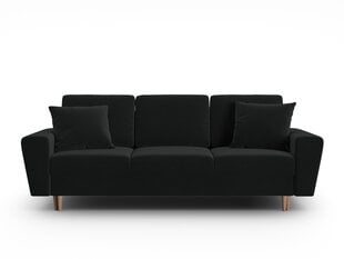 Sofa-lova Micadoni Moghan, 235x100x88 cm, juoda kaina ir informacija | Sofos | pigu.lt