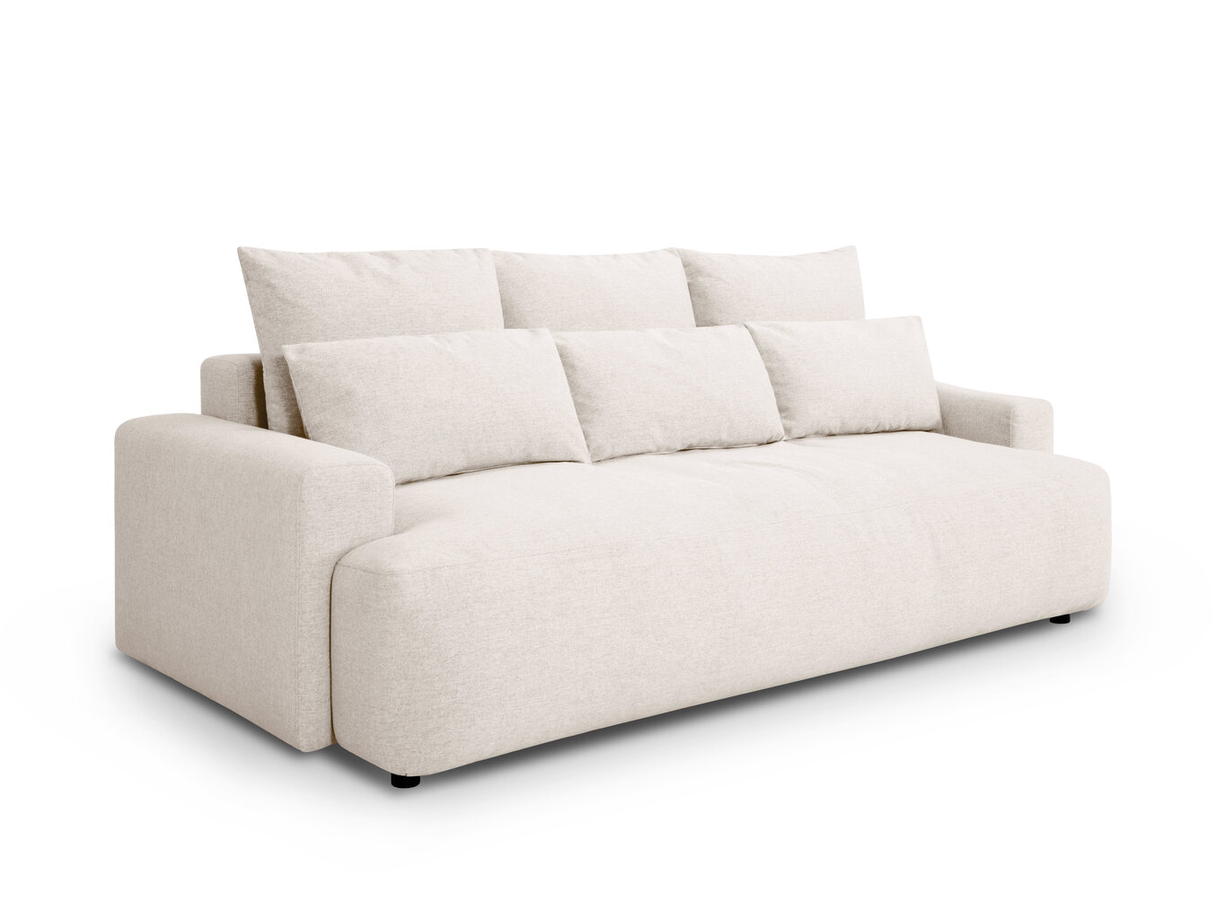 Sofa Cosmopolitan Design Leeds 3, smėlio kaina ir informacija | Sofos | pigu.lt