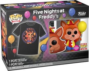 Funko POP! Five Nights at Freddys Ballon Foxy exclusive + T-shirt M kaina ir informacija | Žaidėjų atributika | pigu.lt