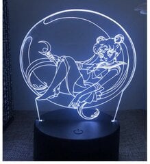 Šviestuvas 3D Led Sailor Moon kaina ir informacija | Žaidėjų atributika | pigu.lt