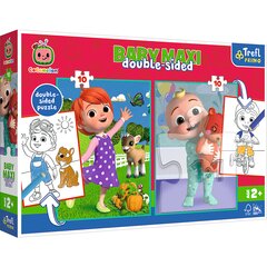 CUBES PUZZLE BABY MAXI 2x10 Cocomelon Adj. 43008 kaina ir informacija | Stalo žaidimai, galvosūkiai | pigu.lt