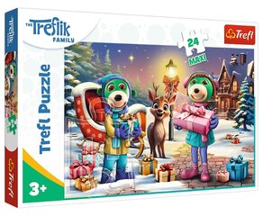 Trefl Puzzle Maxi 24 Trefl Family žiemos laikas 14360 kaina ir informacija | Stalo žaidimai, galvosūkiai | pigu.lt