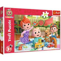 TREFL Puzzle Maxi 24 Cocomelon - Paruošta nuotykiams 14363 kaina ir informacija | Stalo žaidimai, galvosūkiai | pigu.lt