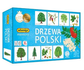 ADAMIGO Atminties žaidimas Lenkijos medžiai 07882 kaina ir informacija | Stalo žaidimai, galvosūkiai | pigu.lt