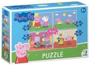 MAKSIK dėlionė 4in1 Peppa Pig DOB4942 04942 - mokomieji žaislai vaikams kaina ir informacija | Stalo žaidimai, galvosūkiai | pigu.lt