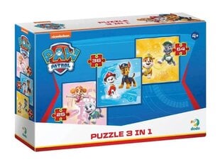 MAKSIK Puzzle 3in1 Paw Patrol DOB5703 05703 kaina ir informacija | Stalo žaidimai, galvosūkiai | pigu.lt