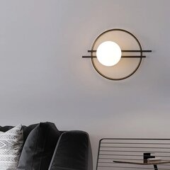 LED SIENINĖ LAMPA APP1435-W BLACK цена и информация | Настенные светильники | pigu.lt