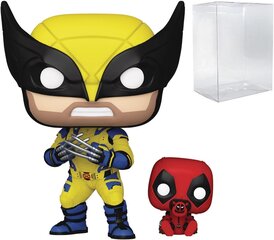 Funko Pop! Marvel: Deadpool & Wolverine Movie - Wolverine with Babypool #1403 kaina ir informacija | Žaidėjų atributika | pigu.lt