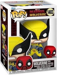 Funko Pop! Marvel: Deadpool & Wolverine Movie - Wolverine with Babypool #1403 kaina ir informacija | Žaidėjų atributika | pigu.lt