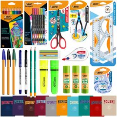 BIC школьное приданое для 5-8 классов: мелки, тетради, карандаши + подарок цена и информация | Принадлежности для рисования, лепки | pigu.lt