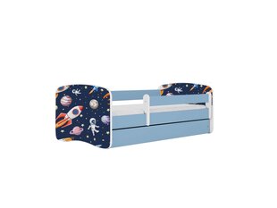 Детская кровать с матрасом и ящиком Kocot Kids BabyDreams Blue cosmos, синяя/черная цена и информация | Детские кровати | pigu.lt