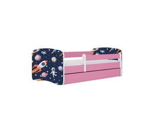 Детская кровать с матрасом и ящиком Kocot Kids BabyDreams Pink cosmos, розовый/черный цена и информация | Детские кровати | pigu.lt