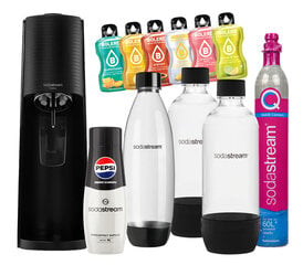 SodaStream Terra Komplektas su Pepsi Max ir Bolero Priedais kaina ir informacija | Gazuoto vandens aparatai ir priedai | pigu.lt